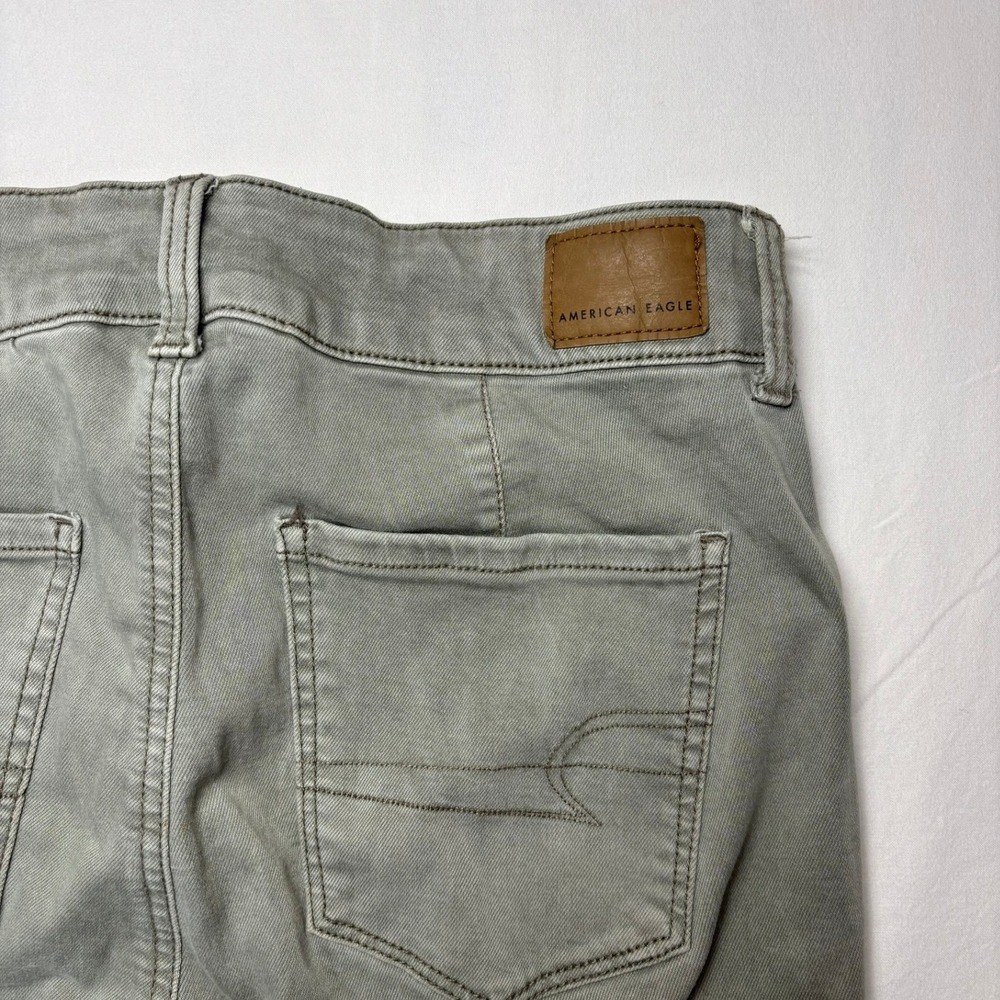 American Eagle Cargo Jeggings Womens 12 32x28 Green Next Level Stretch Hi Rise - Picture 9 of 10